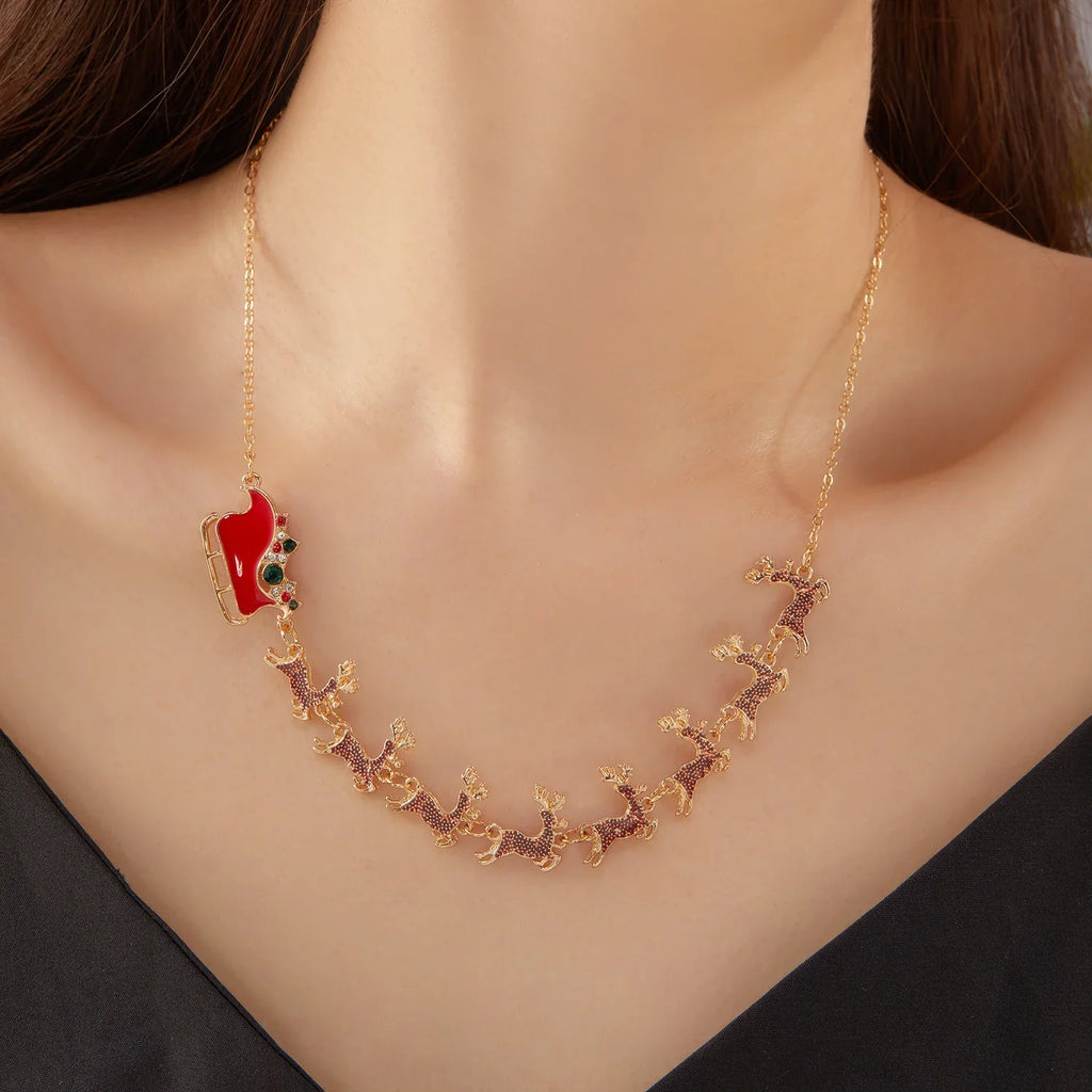 Necklace with Christmas Sleigh Pendant