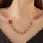 Necklace with Christmas Sleigh Pendant