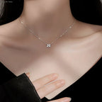 Necklace with Four-Leaf Clover Lucky Charm Pendant for Women