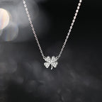Necklace with Four-Leaf Clover Lucky Charm Pendant for Women