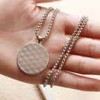 Necklace with Black and White Yin Yang Pendant