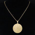 Necklace with Silver & Gold Protection Talisman gold