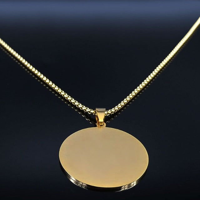 Necklace with Silver & Gold Protection Talisman