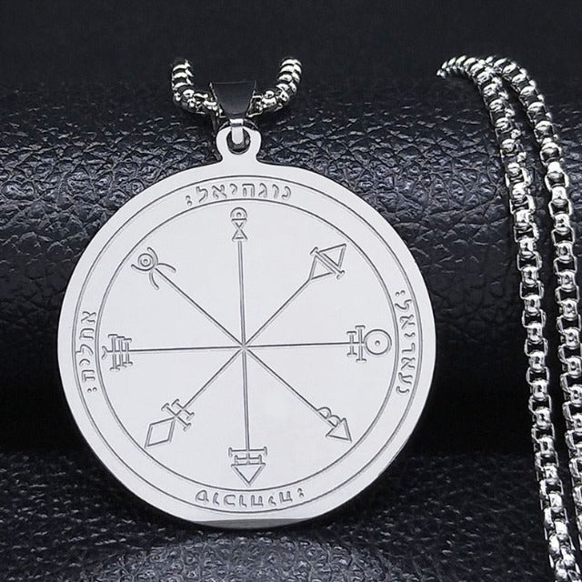 Necklace with Silver & Gold Protection Talisman silver