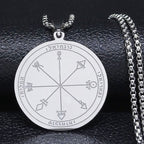 Necklace with Silver & Gold Protection Talisman silver