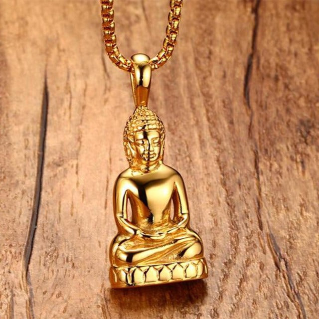 Gold Buddha Necklace