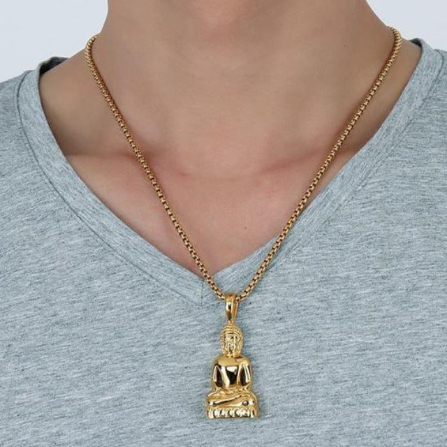 Gold Buddha Necklace