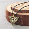 Triskel necklaceCeltic Triskel Necklace (Silver or Gold) antique bronze