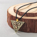 Triskel necklaceCeltic Triskel Necklace (Silver or Gold) antique bronze