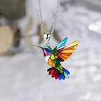 Rainbow Hummingbird Necklace