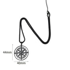 Compass Necklace Pendant Compass Rose Cardinal Points