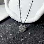 Compass Pendant Necklace Men's Wind Rose Compass