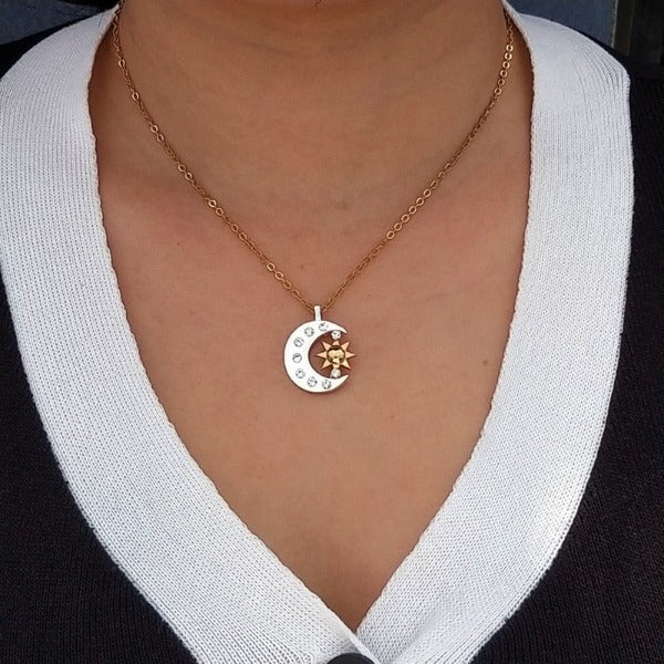 Crescent Moon Necklace Pendant for Women