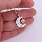 Crescent Moon Necklace Pendant for Women