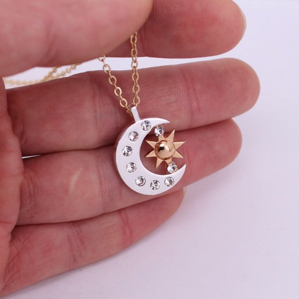 Crescent Moon Necklace Pendant for Women