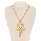 Egyptian Cross Necklace Gold