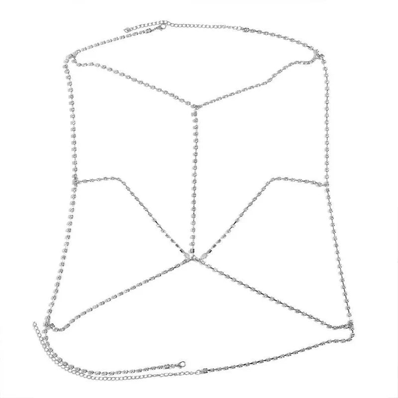 Women's Necklace with Chain and Neckline
