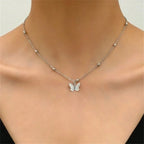Butterfly back necklace - women's back chain