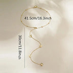 Butterfly back necklace - women's back chain