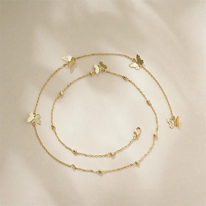 Butterfly back necklace - women's back chain