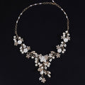 Gold Wedding Flowers Necklace