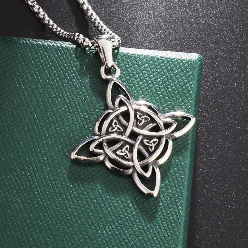Wiccan Pendant Witch's Knot Protection Necklace