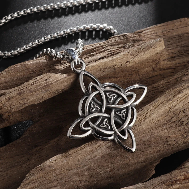 Wiccan Pendant Witch's Knot Protection Necklace