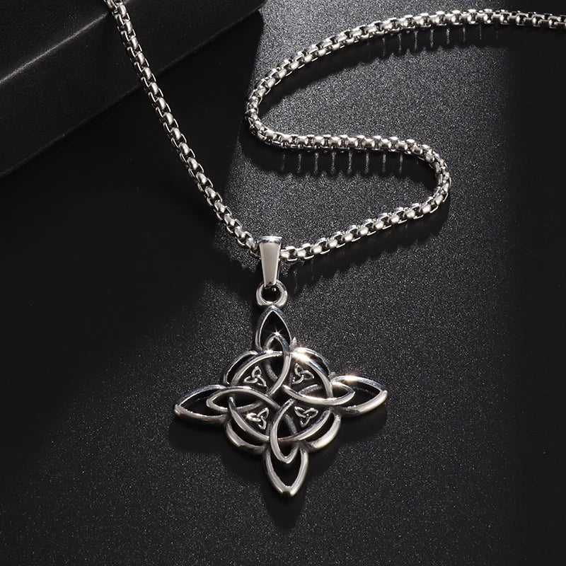 Wiccan Pendant Witch's Knot Protection Necklace