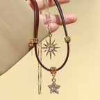 Double Pendant Sun Necklace