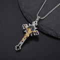 Necklace and Pendant Saint Benedict Jesus Cross style A