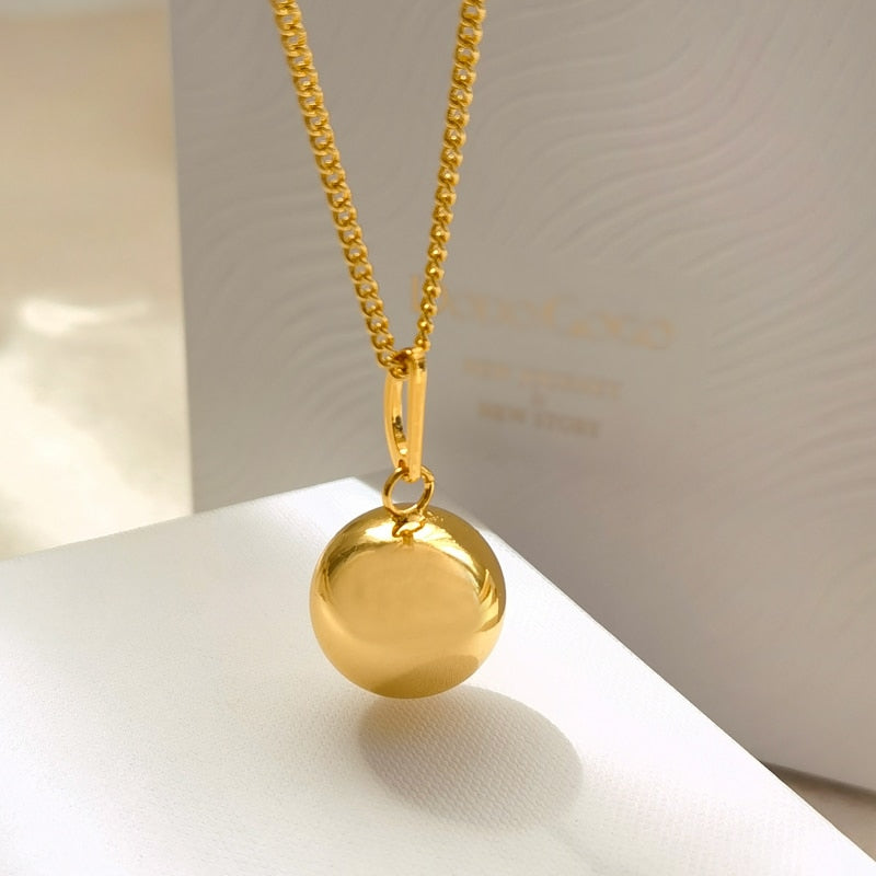 Pregnant Woman's Bola Pregnancy Necklace with Pendant
