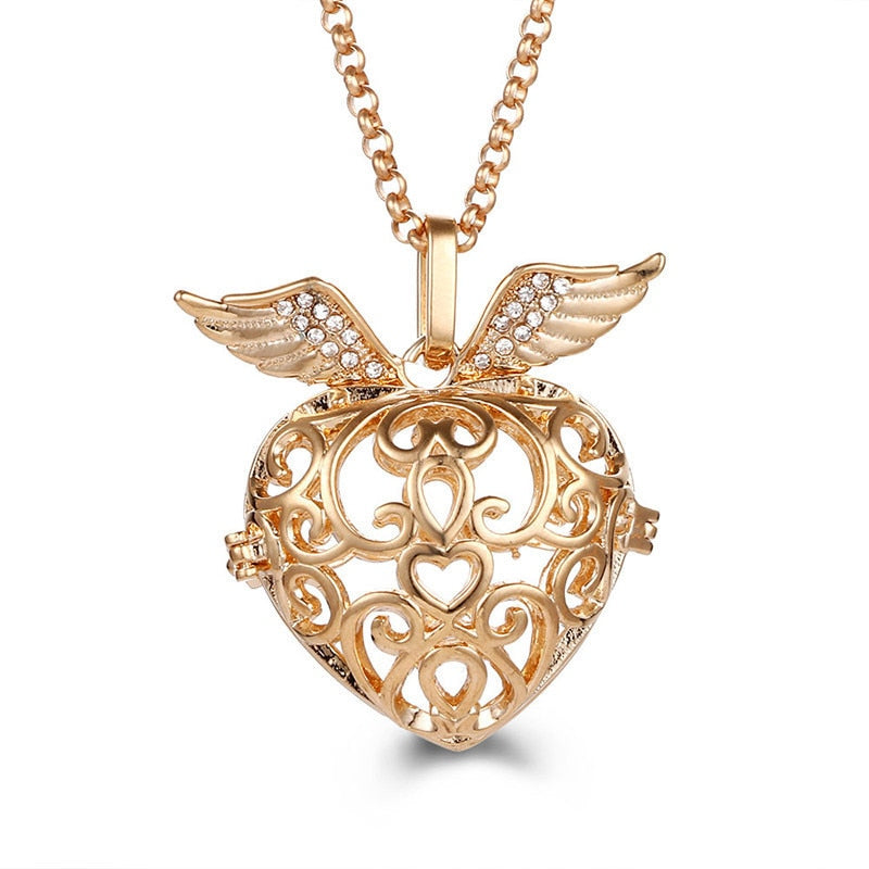 Pregnancy Bola Necklace with Hollow Pendant