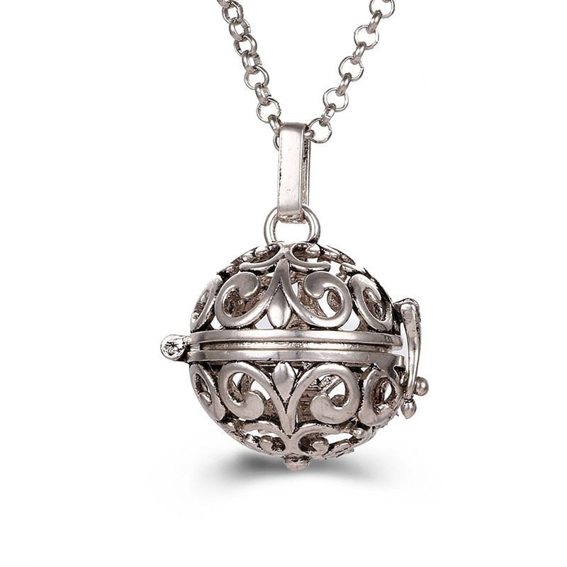 Pregnancy Bola Necklace with Hollow Pendant