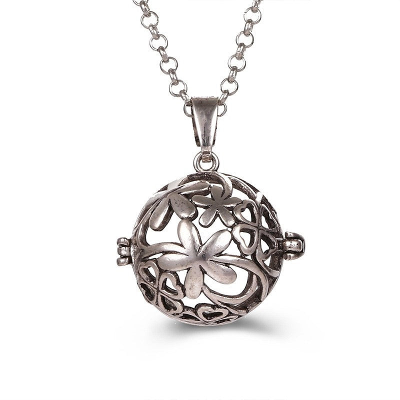 Pregnancy Bola Necklace with Hollow Pendant