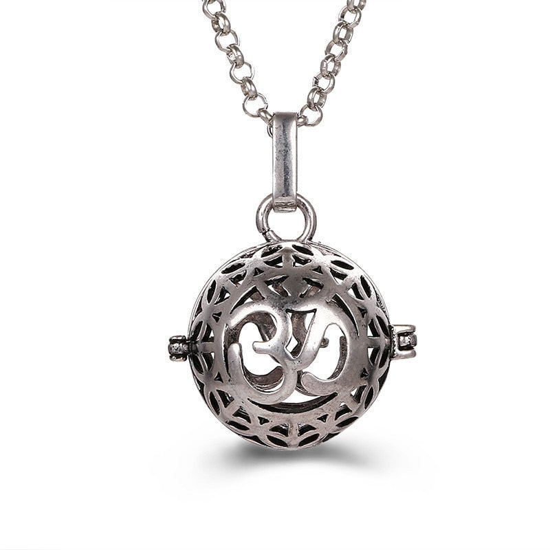 Pregnancy Bola Necklace with Hollow Pendant