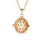 Pregnancy Bola Necklace with Hollow Pendant