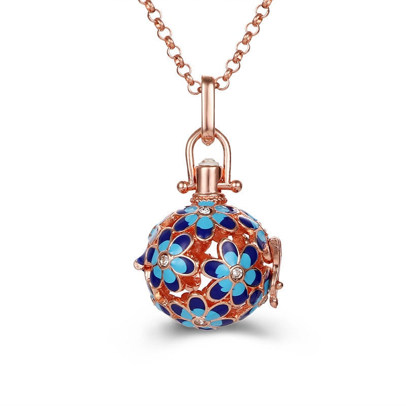Pregnancy Bola Necklace with Hollow Pendant