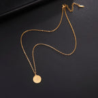 Women's Necklace Compass Pendant Rose of the Winds Cardinal Gold