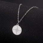 Women's Necklace Compass Pendant Rose of the Winds Cardinal Silver
