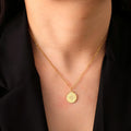 Women's Necklace Compass Pendant Rose of the Winds Cardinal Gold