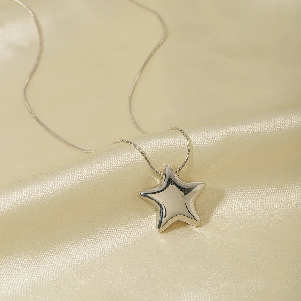Women's Necklace Star Pendant Silver
