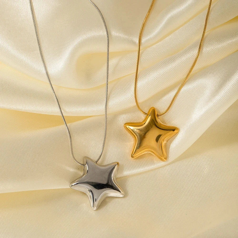 Women's Necklace Star Pendant Gold