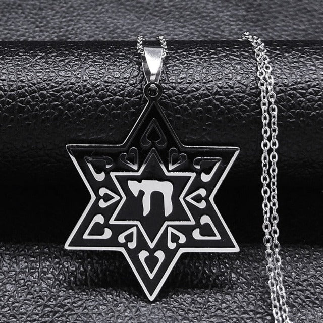 Hexagram Necklace Star of David Judaism Pendant style 4