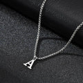 Men's necklace with A initial pendant