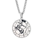 Horoscope Necklace Zodiac Constellation Pendant Silver Sagittarius
