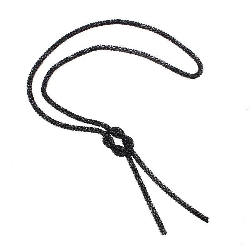 Long Necklace with Knot Pendant