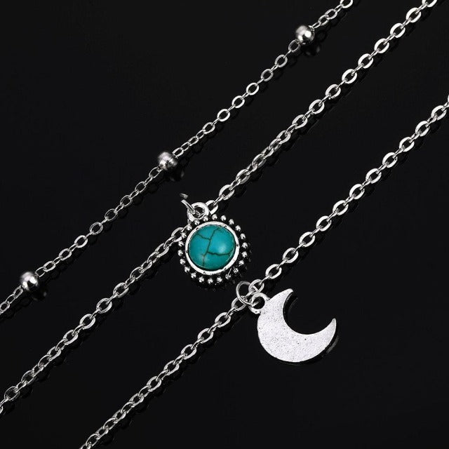 Silver Moon Necklace