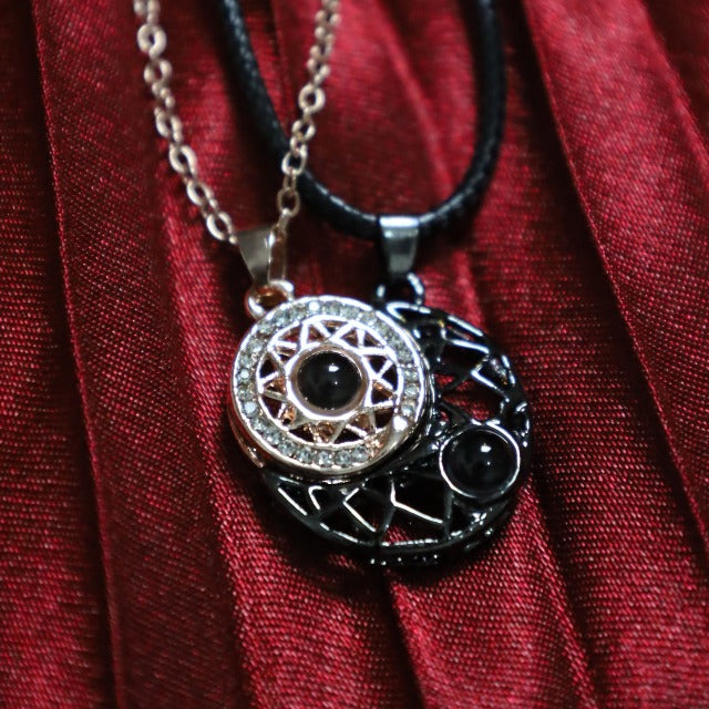 Moon Sun Couple Necklace