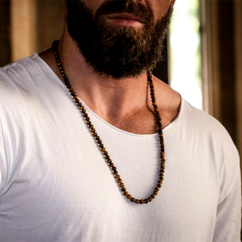 Men's Tiger Eye Necklace