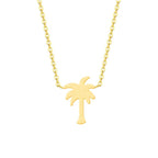 Palm Tree Necklace Gold & Silver for Women gold